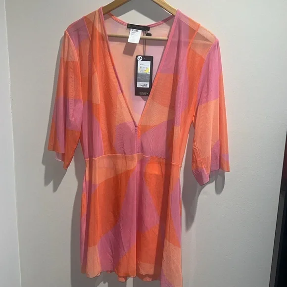 NWT VIX - MALIA SHORT CAFTAN - MARTINICA - SIZE LARGE - Picture 4 of 6